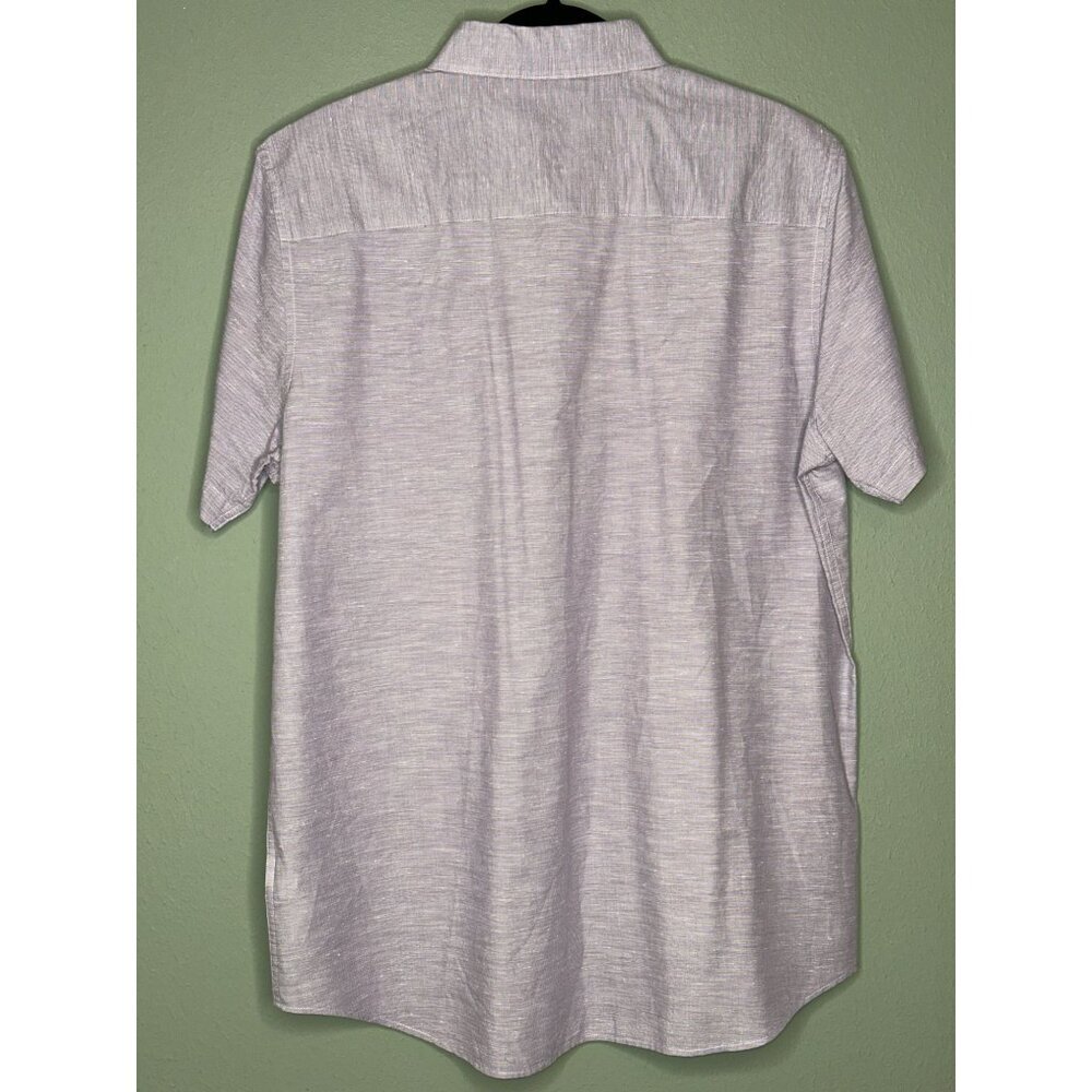 Travis Mathew Studebaker Regular Fit Short Sleeve Shirt Purple Men's Large - Picture 3 of 12